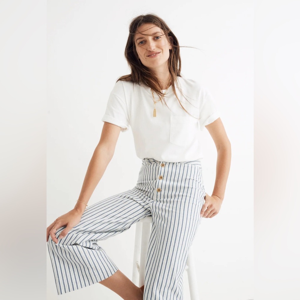 Madewell Emmett Wide-Leg Crop Pants